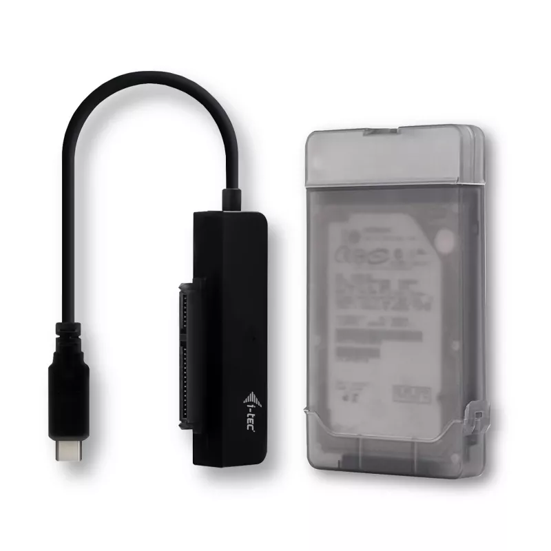 i-tec MySafe USB-C 3.1 Gen. 2 easy, carcasa HDD/SSD, 2,5 pulgadas, Serial ATA, Serial ATA II, Serial ATA III, 10 Gbit/s, conectividad USB, negra