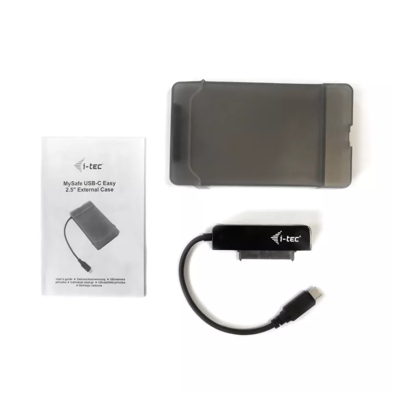 i-tec MySafe USB-C 3.1 Gen. 2 easy, carcasa HDD/SSD, 2,5 pulgadas, Serial ATA, Serial ATA II, Serial ATA III, 10 Gbit/s, conectividad USB, negra