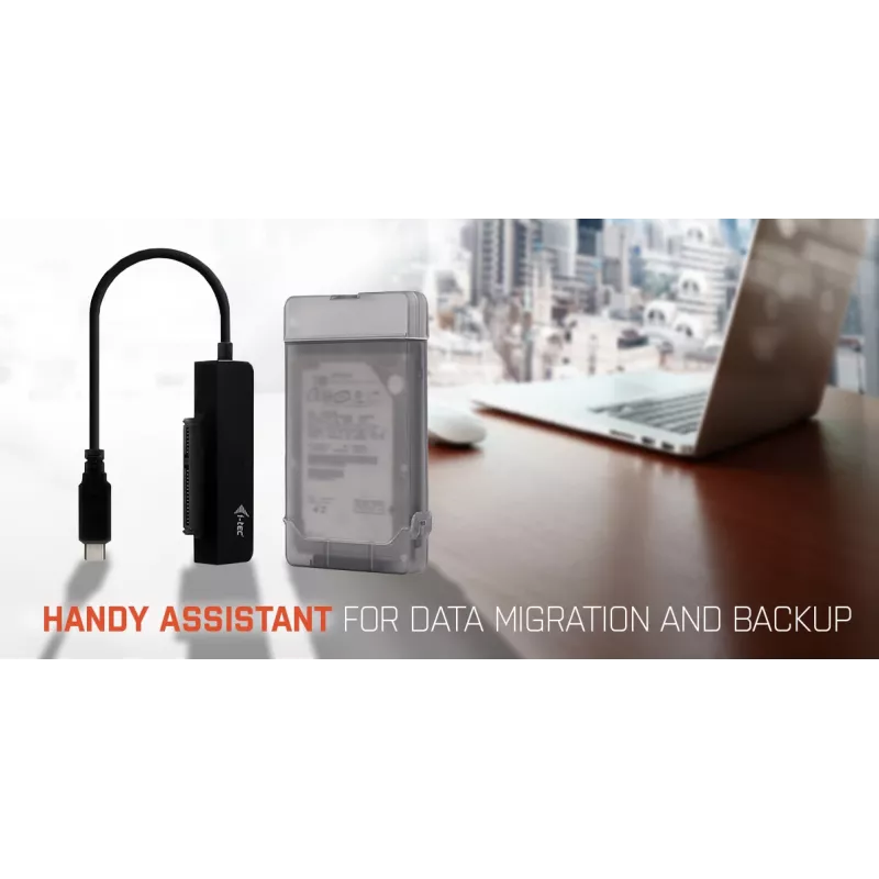 i-tec MySafe USB-C 3.1 Gen. 2 easy, carcasa HDD/SSD, 2,5 pulgadas, Serial ATA, Serial ATA II, Serial ATA III, 10 Gbit/s, conectividad USB, negra