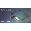 i-tec MySafe USB-C 3.1 Gen. 2 easy, carcasa HDD/SSD, 2,5 pulgadas, Serial ATA, Serial ATA II, Serial ATA III, 10 Gbit/s, conectividad USB, negra