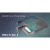 i-tec MySafe USB-C 3.1 Gen. 2 easy, carcasa HDD/SSD, 2,5 pulgadas, Serial ATA, Serial ATA II, Serial ATA III, 10 Gbit/s, conectividad USB, negra