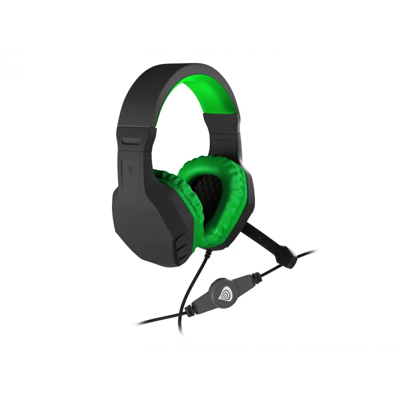 GENESIS Argon 200 auriculares gaming con cable negros, verdes