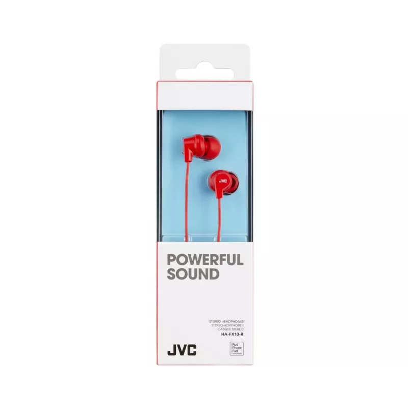 Auriculares in-ear JVC HA-FX10-R-E multicolor