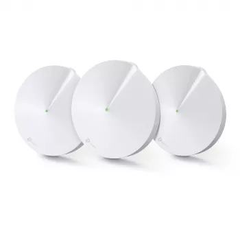 TP-Link AC1300 Deco Whole Home Mesh Wi-Fi System, pack de 3, blanco, interno, sistema mesh, doble banda (2,4 GHz / 5 GHz), Wi-Fi 5 (802.11ac), 1300 Mbit/s