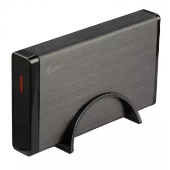 i-tec MYSAFE Advanced 3.5 pulgadas USB 3.0, carcasa para HDD, 3.5 pulgadas, Serial ATA, Serial ATA II, Serial ATA III, 5 Gbit/s, conexión USB, negro, metálico