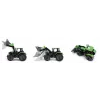 Lena Worxx 04613 Deutz-Fahr Agrotron tractor de juguete con cargador frontal, 1:15, 45 cm