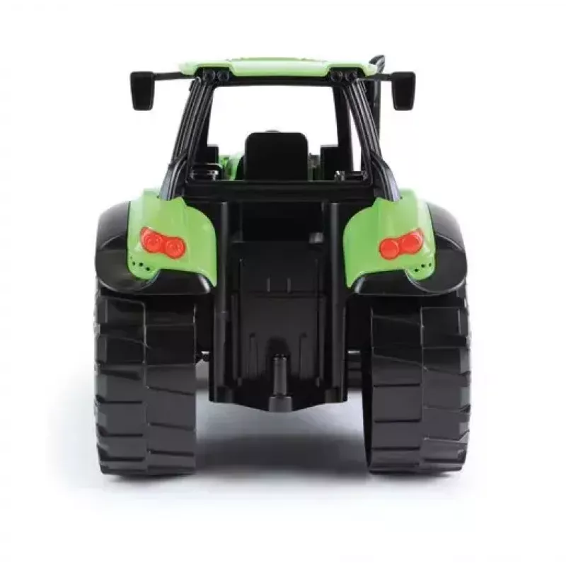Lena Worxx 04613 Deutz-Fahr Agrotron tractor de juguete con cargador frontal, 1:15, 45 cm