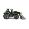 Lena Worxx 04613 Deutz-Fahr Agrotron tractor de juguete con cargador frontal, 1:15, 45 cm