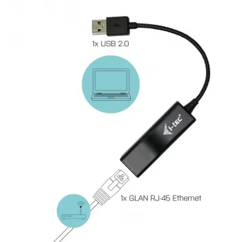 i-tec Advance Adaptador USB 2.0 Fast Ethernet