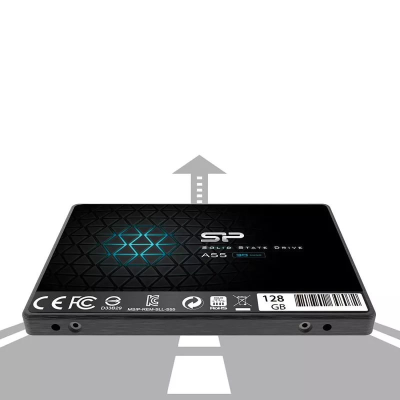 SILICON POWER SSD - A55 - 128GB - 2,5 pulgadas - SATA III Slc