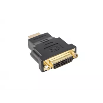 LANBERG Cable cambiador de género HDMI (conector macho) a DVI-D (conector hembra, 24+5) negro, 1920x1080@60Hz, carcasa ABS