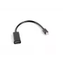 Adaptador de cable de vídeo LANBERG Mini DisplayPort (conector macho) a HDMI Type-A (conector hembra), 0,2 m, 1920x1200 @60Hz, DisplayPort 1.2, negro
