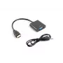 Adaptador de cable de vídeo LANBERG VGA (D-Sub) HDMI Type-A (estándar) 0,2 m negro