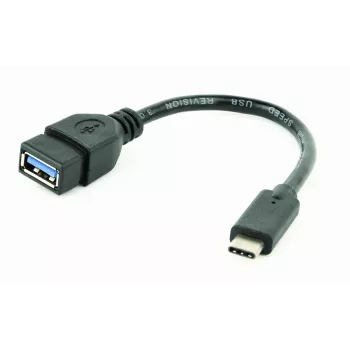 Cable USB Gembird A-OTG-CMAF3-01, USB‑C a USB‑A, 0,2 m, negro