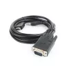 GEMBIRD Cable adaptador HDMI a VGA y audio, puerto único, 1,8 m - negro