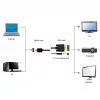GEMBIRD Cable adaptador HDMI a VGA y audio, puerto único, 1,8 m - negro