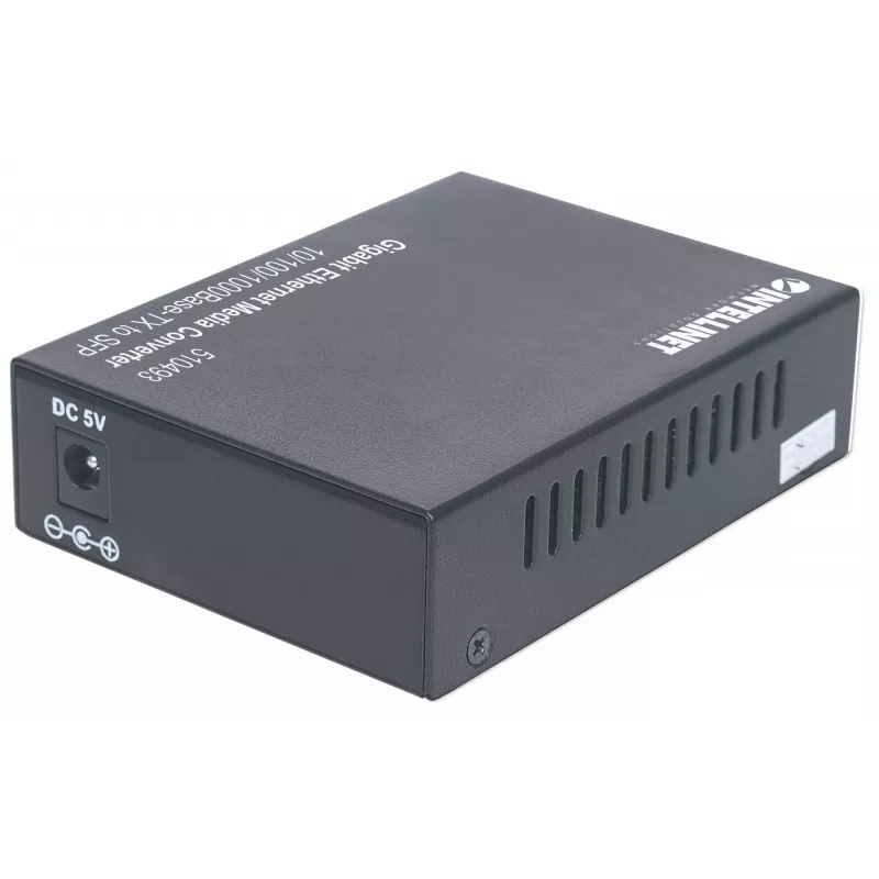 Intellinet Convertidor de medios Gigabit Ethernet a SFP, 10/100/1000Base-Tx a ranura SFP, vacío