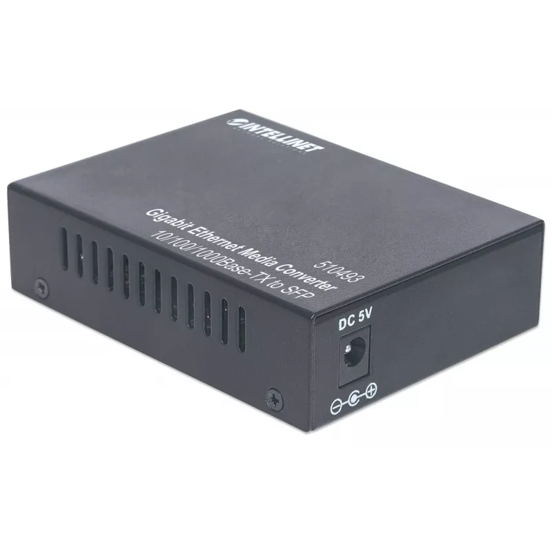 Intellinet Convertidor de medios Gigabit Ethernet a SFP, 10/100/1000Base-Tx a ranura SFP, vacío