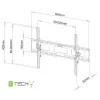 Soporte de pared Techly para TV LED LCD de 40-65
