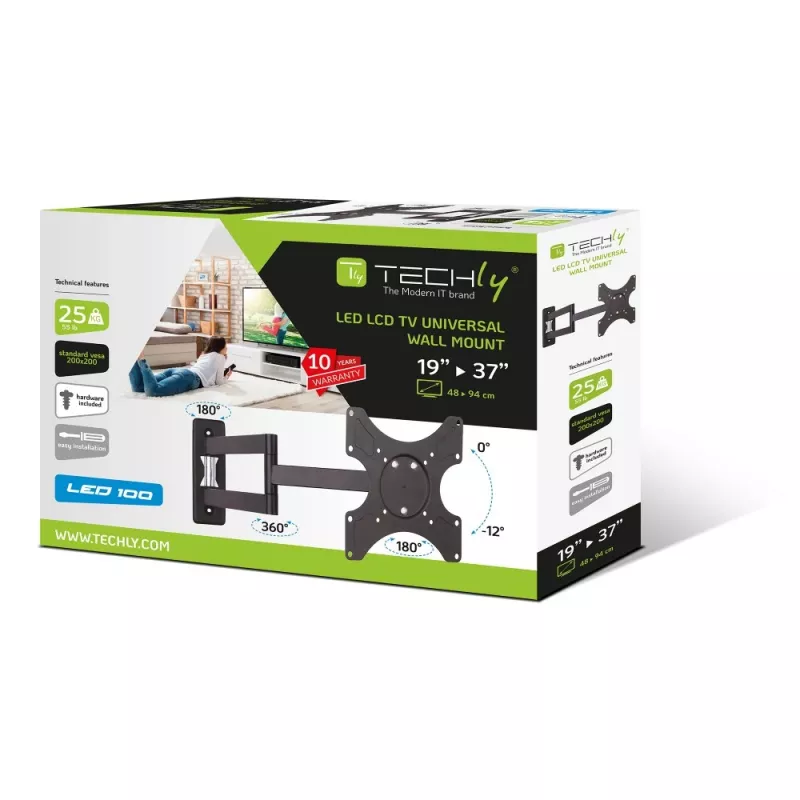 Soporte de pared Techly para TV LED LCD de 19-37