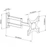Soporte de pared Techly para TV LED LCD de 19-37