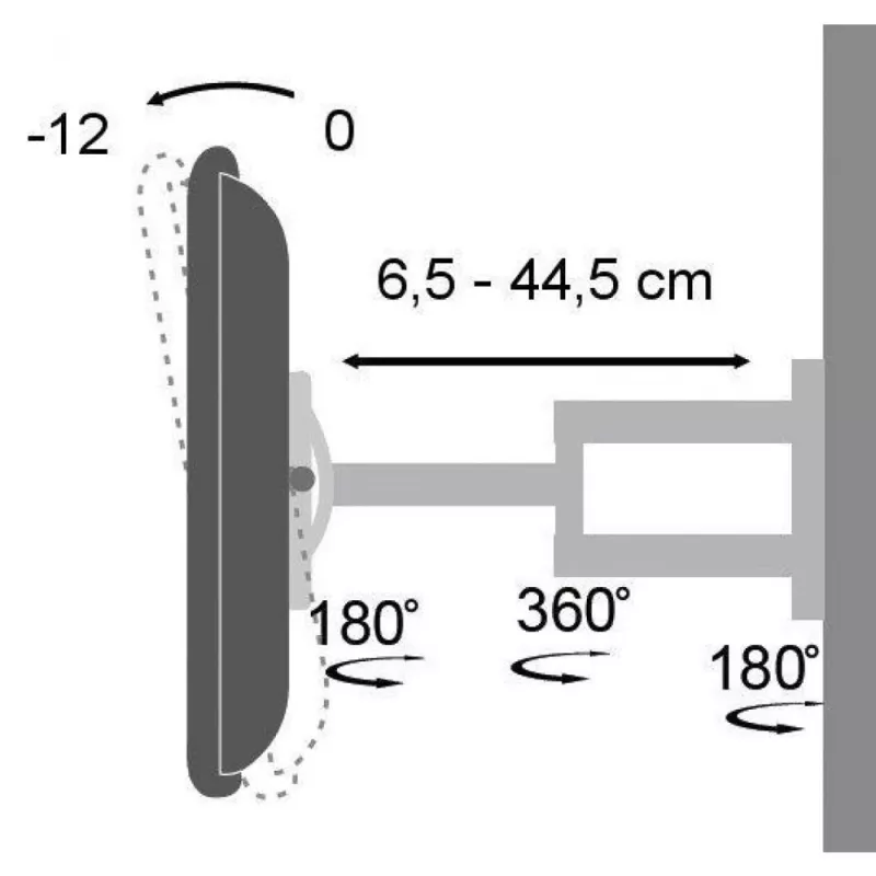 Soporte de pared Techly para TV LED LCD de 19-37