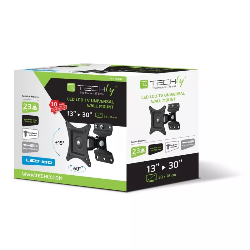 Soporte de pared Techly para TV LED LCD de 13-30