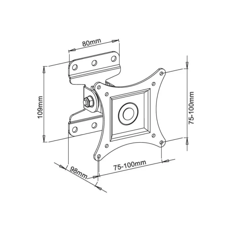 Soporte de pared Techly para TV LED LCD de 13-30
