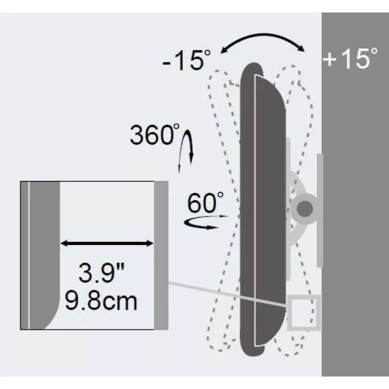 Soporte de pared Techly para TV LED LCD de 13-30