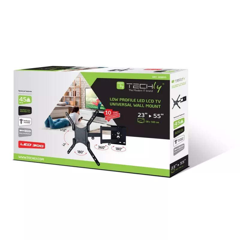 Soporte de pared universal Techly para TV LCD de 23-55