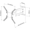 Soporte de pared universal Techly para TV LCD de 23-55