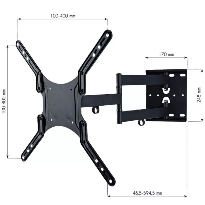 Soporte de pared universal Techly para TV LCD de 23-55