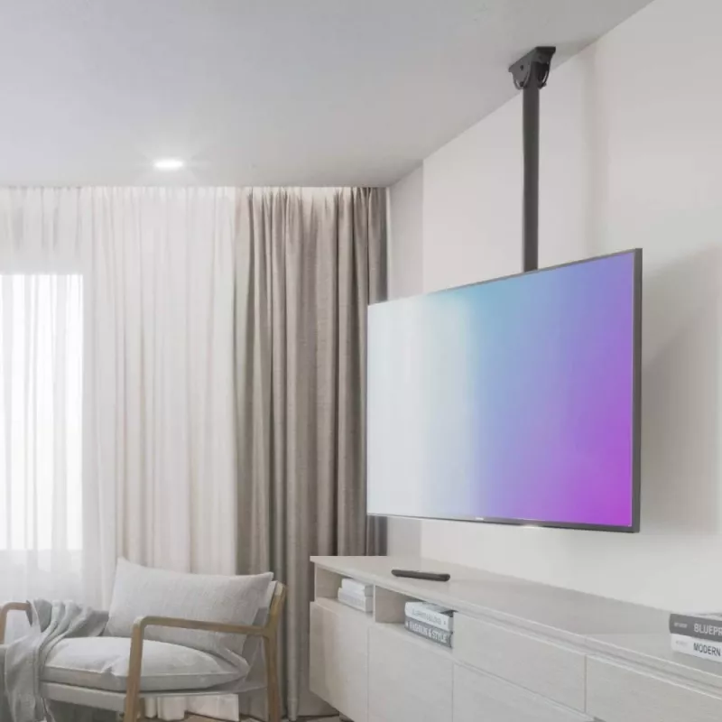 Soporte de techo telescópico universal Techly para TV LED LCD de 32-55