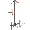 Soporte de techo telescópico largo Techly para TV LED LCD de 37-70