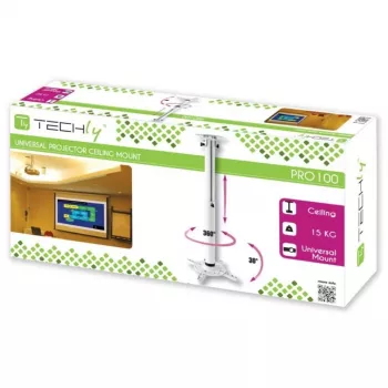 Extensión de techo para proyector Techly 500-770 mm blanco ICA-PM 104MW