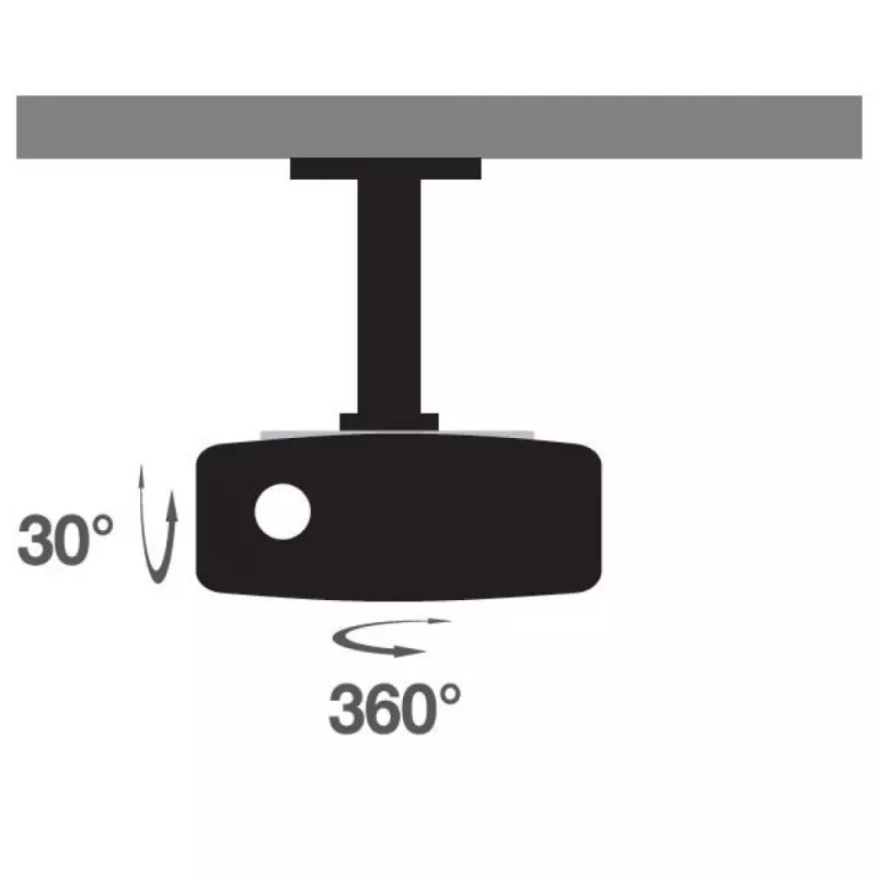 Soporte universal de techo para proyector Techly blanco ICA-PM 200WH