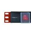 Unidad de distribución de alimentación (PDU) Techly I-CASE STRIP-81UD 8 tomas AC 1U negro, rojo