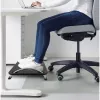 Techly ICA-FR 13 reposapiés ergonómico ajustable, ajuste de ángulo, antideslizante, 43 x 28 cm, negro