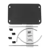 Techly ICA-FR 13 reposapiés ergonómico ajustable, ajuste de ángulo, antideslizante, 43 x 28 cm, negro