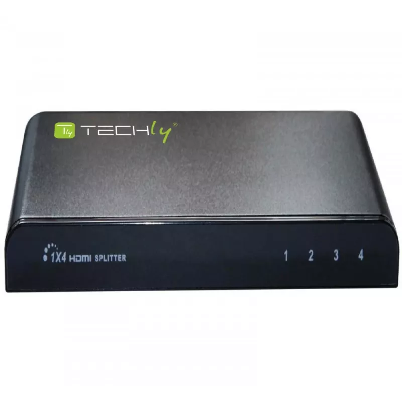 Techly IDATA HDMI-4K4 splitter HDMI 1x4, 4K x 2K (3840 x 2160), 3D, 36 bits, negro