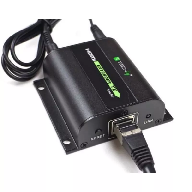 Extensor HDMI Full HD Techly por cable Cat.5E / 6 / 6A / 7 máx. 60 m autorregulado IDATA EXT-E70I