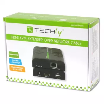 Extensor KVM Techly IDATA HDMI-KVM2 transmisor y receptor