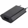 Cargador compacto Techly USB 1A enchufe europeo negro