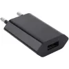 Cargador compacto Techly USB 1A enchufe europeo negro