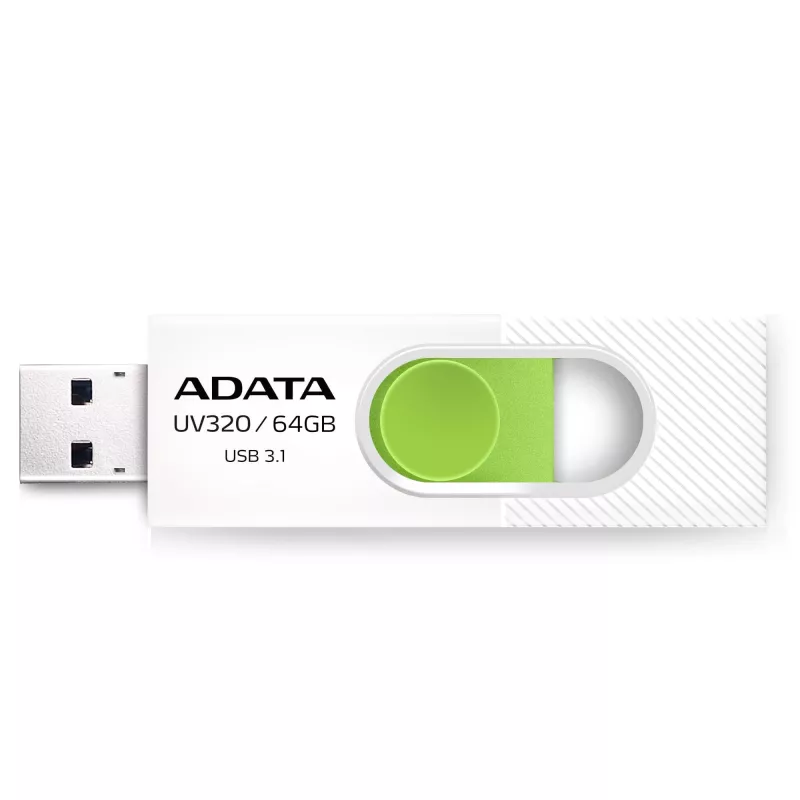Memoria USB ADATA UV320 64 GB USB Type-A 3.2 Gen 1 (3.1 Gen 1) verde, blanco
