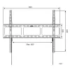 Soporte de pared Techly para TV LED LCD de 42-80 inch ultrafino fijo H600mm ICA-PLB 860