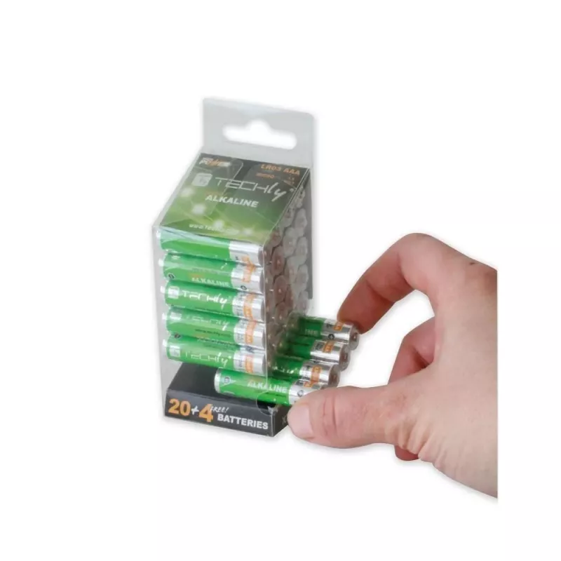 Multipack Techly 24 pilas High Power Mini Stilo AAA alcalinas LR03 1,5V IBT-KAL-LR03-B24T