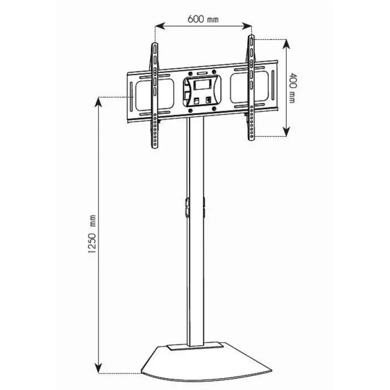 Carro/soporte de TV Techly ICA-TR12 177.8 cm (70