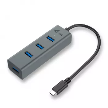 Hub USB-C i-tec Metal 4 puertos