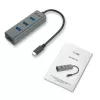 Hub USB-C i-tec Metal 4 puertos